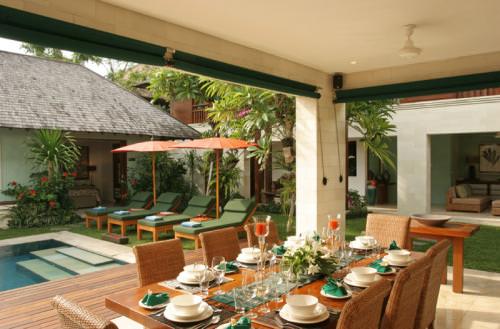 Bali Villa Shinta Dewi Dining area