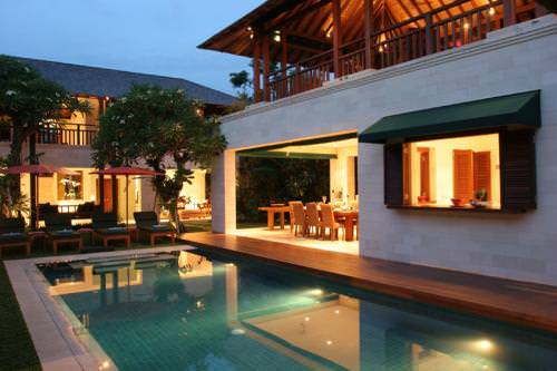 Bali Villa Shinta Dewi Evening overview